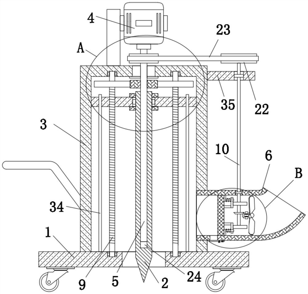 Drilling device and drilling method for road and bridge municipal construction