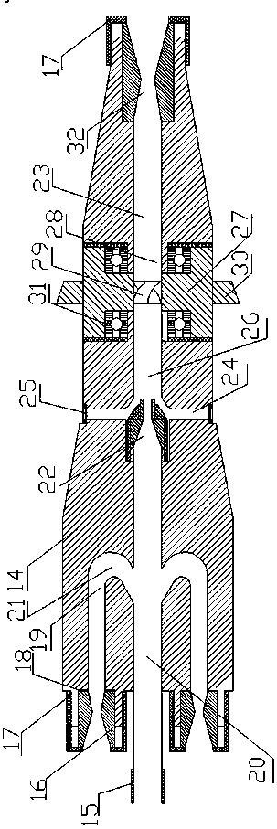 An underground self-advancing high-pressure abrasive gas jet drilling repair device and method