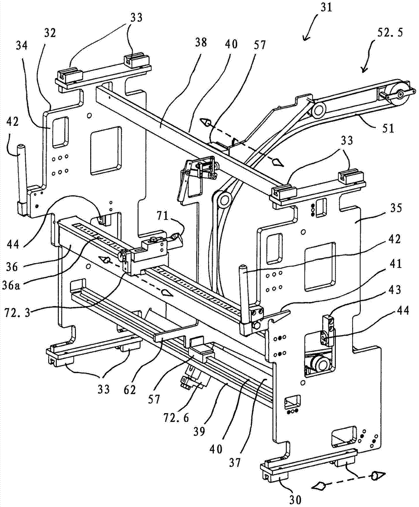 Equipment for slotting cardboard blanks