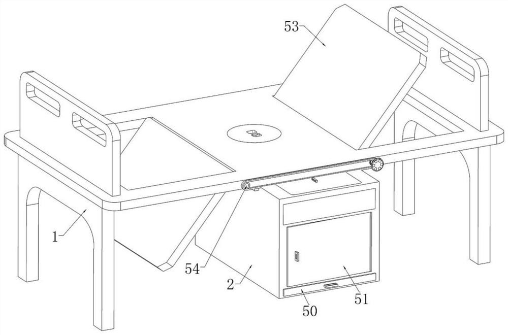 Collecting and cleaning device for excrement of patient in neurology department