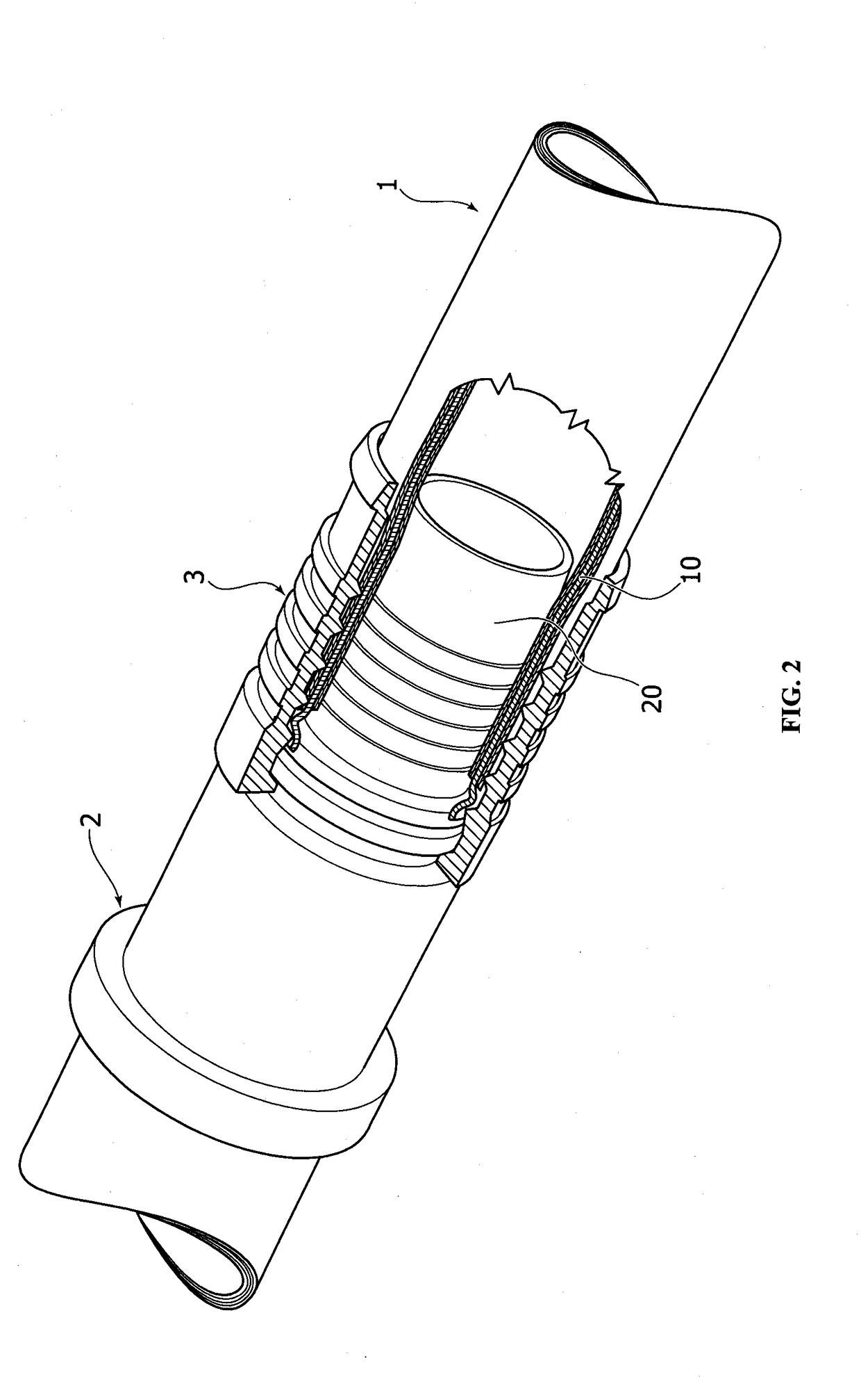 Tube made of elastomeric material for a system which is on-board of a motor-vehicle