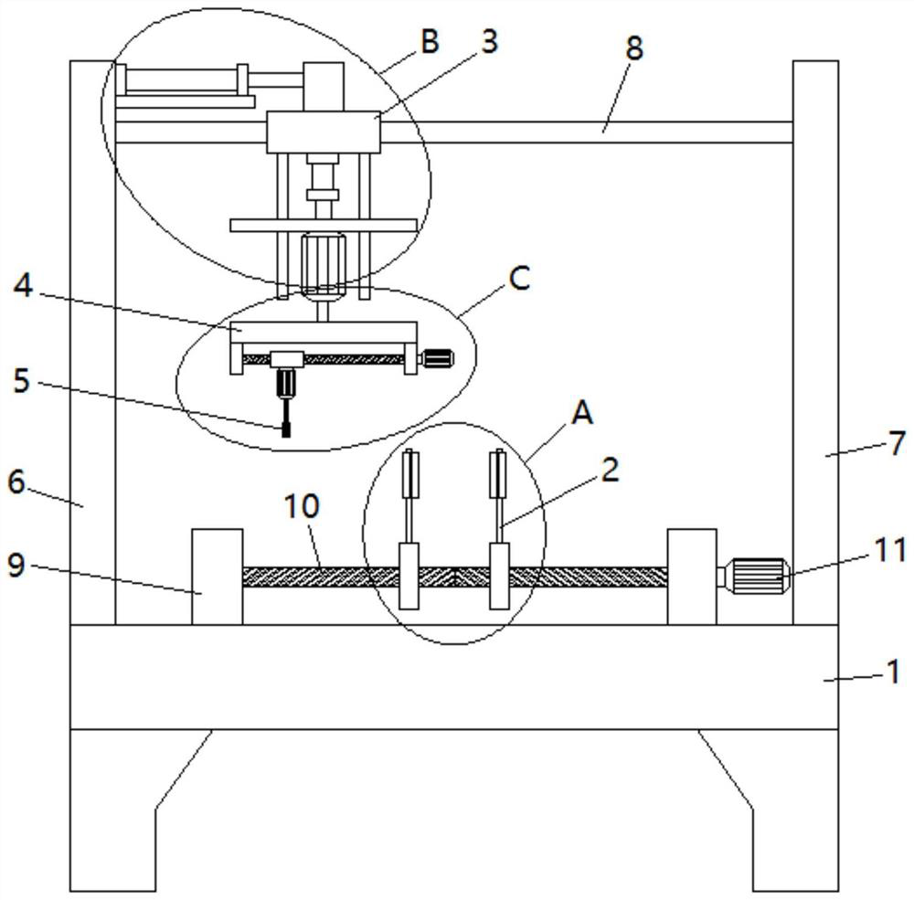 Grinding device for side wall and end face of bearing ring