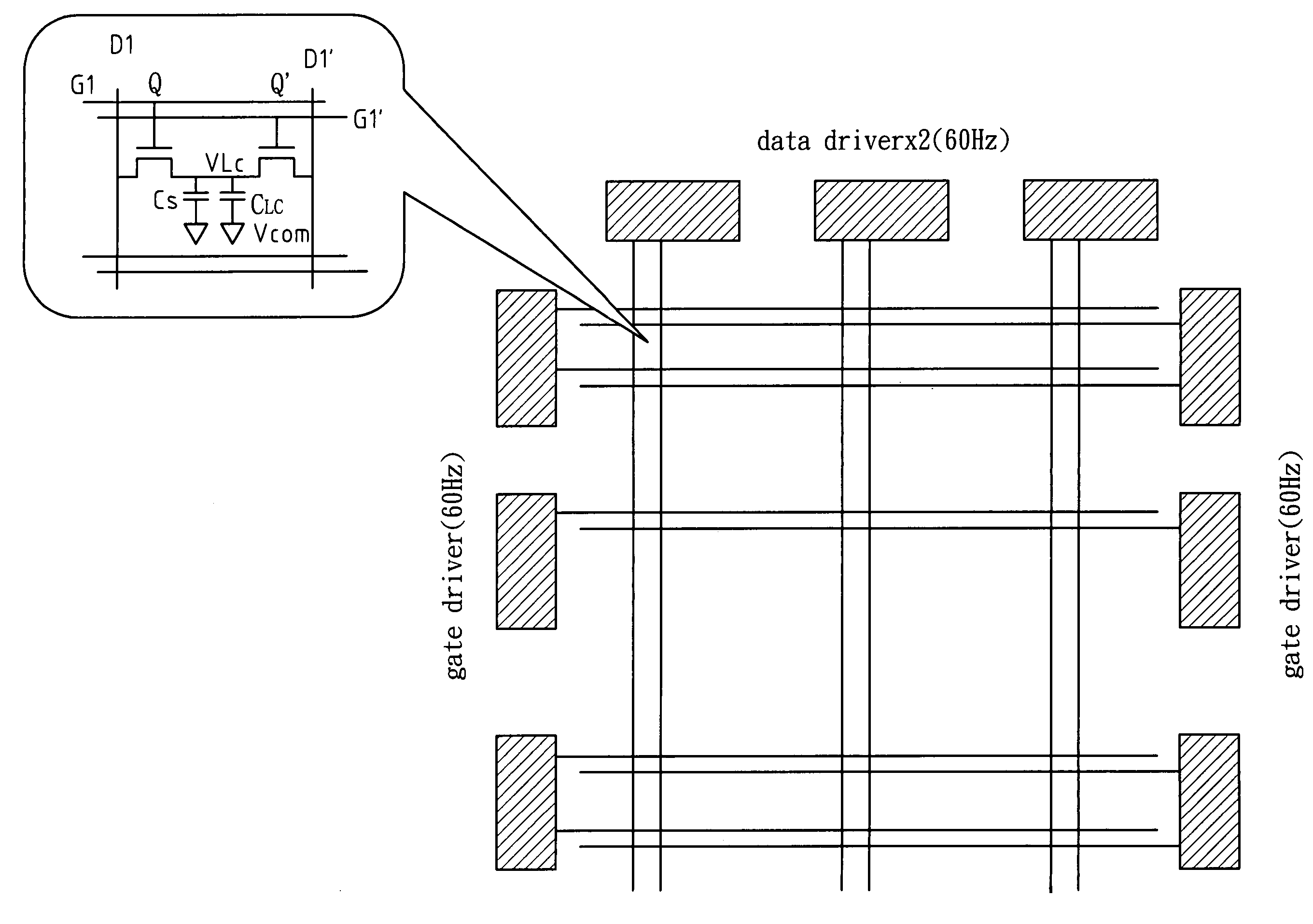 Method and device for simulating an impulse-type CRT display