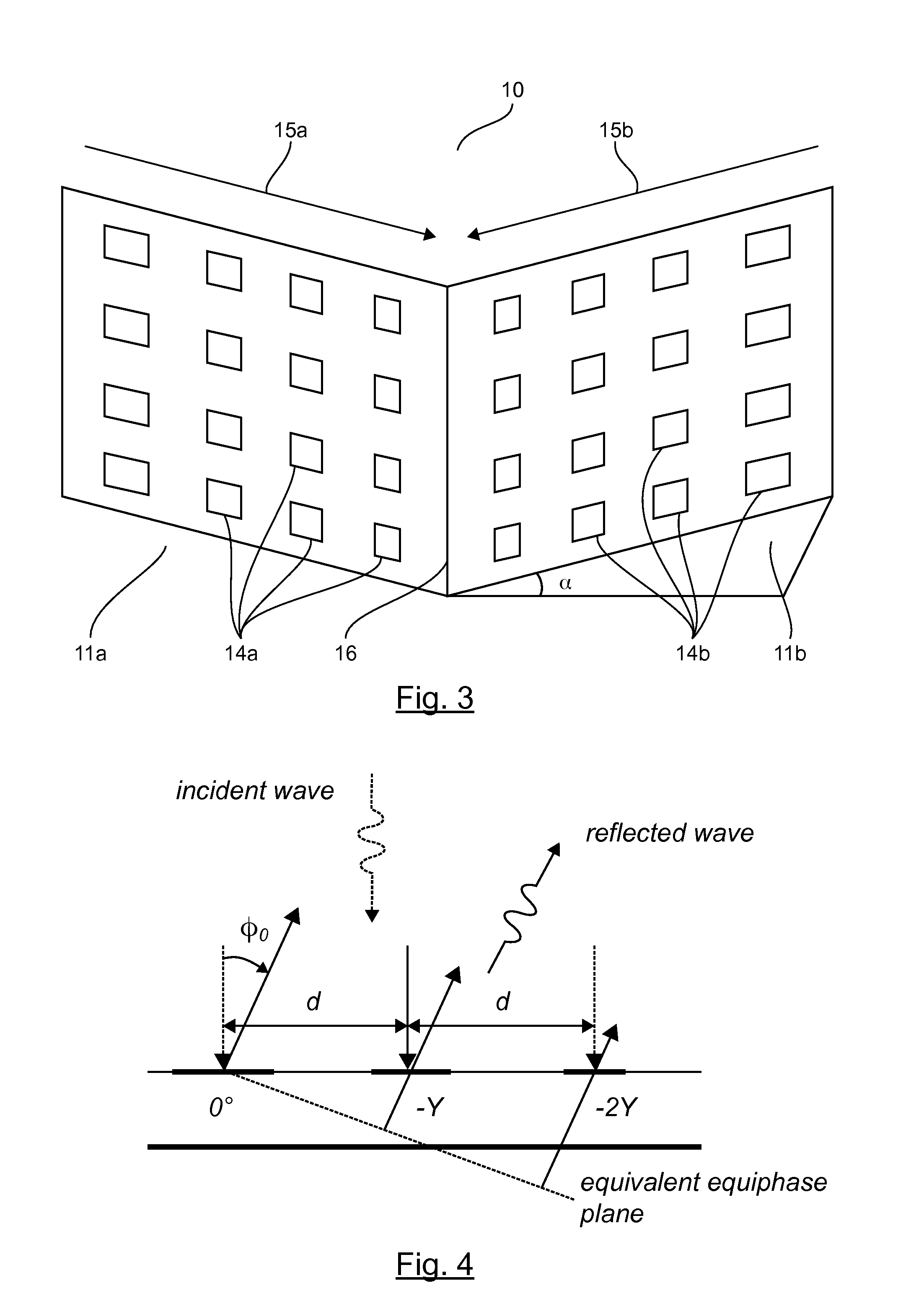 Flattened Dihedral-Shaped Device Possessing an Adapted (Maximized Or Minimized) Equivalent Radar Cross Section