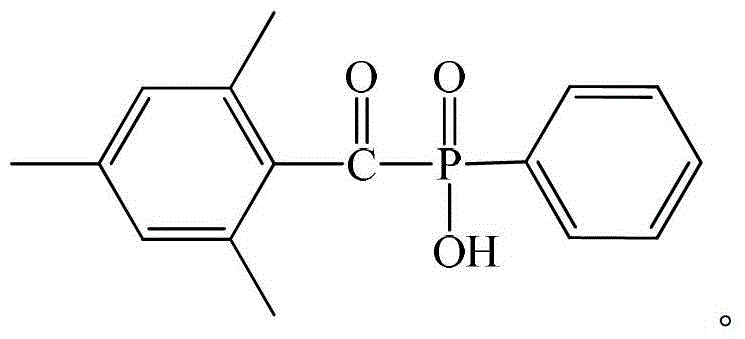 A long-wave absorbing photoinitiator containing phosphate group based on epoxy compound and preparation method thereof