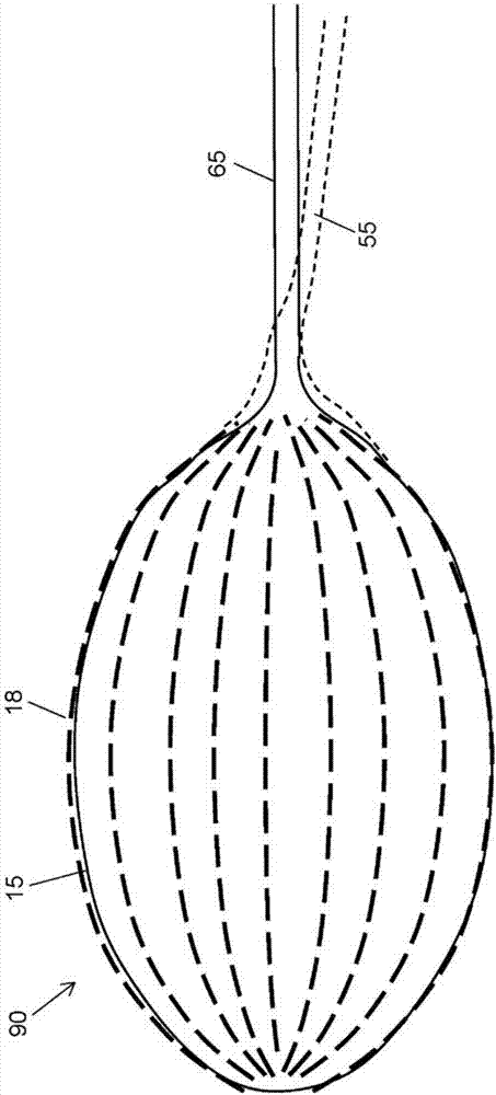 Inflatable intrauterine balloon