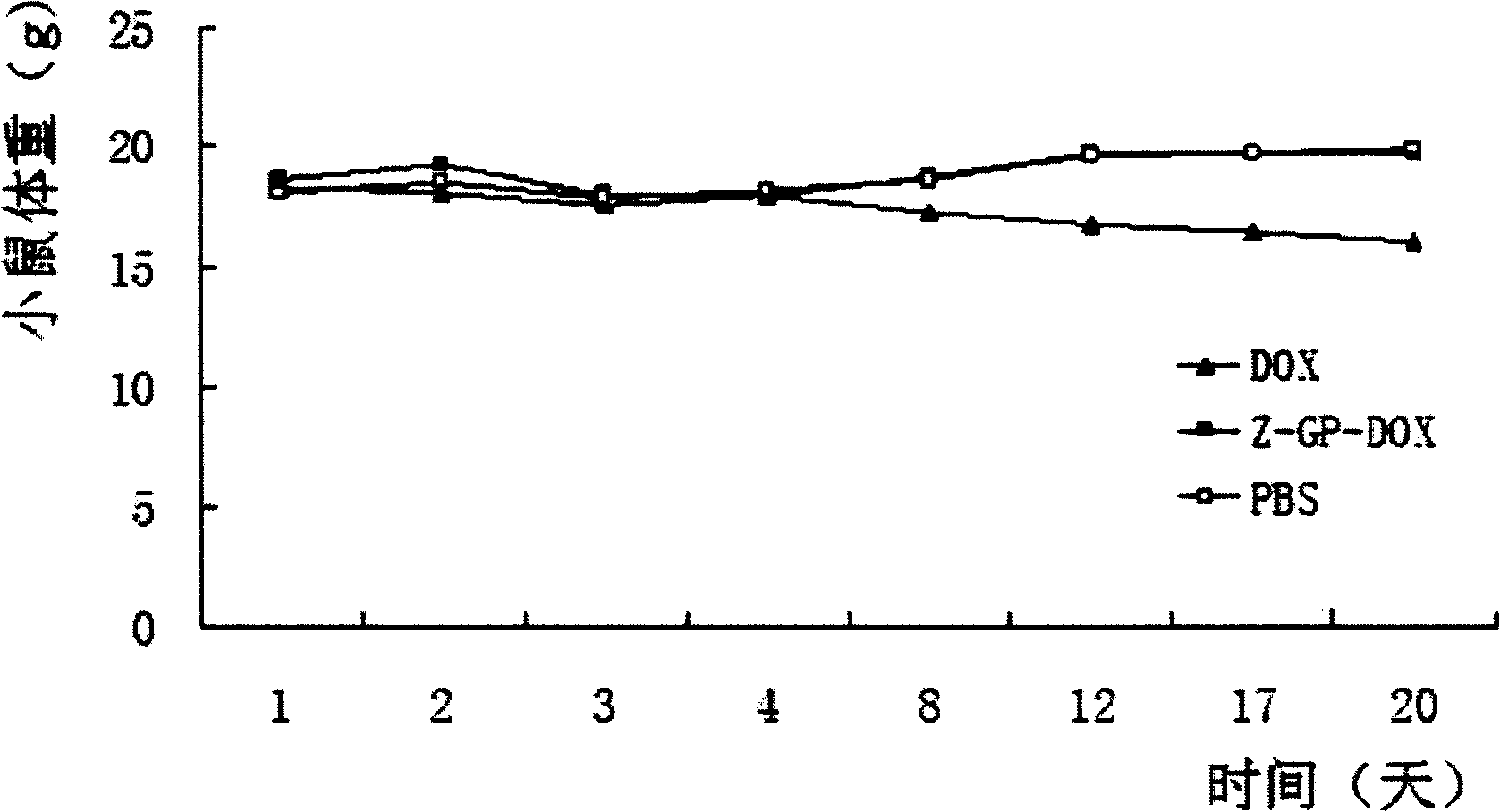 Method for preparing adriamycin-dipeptide complexes and applications