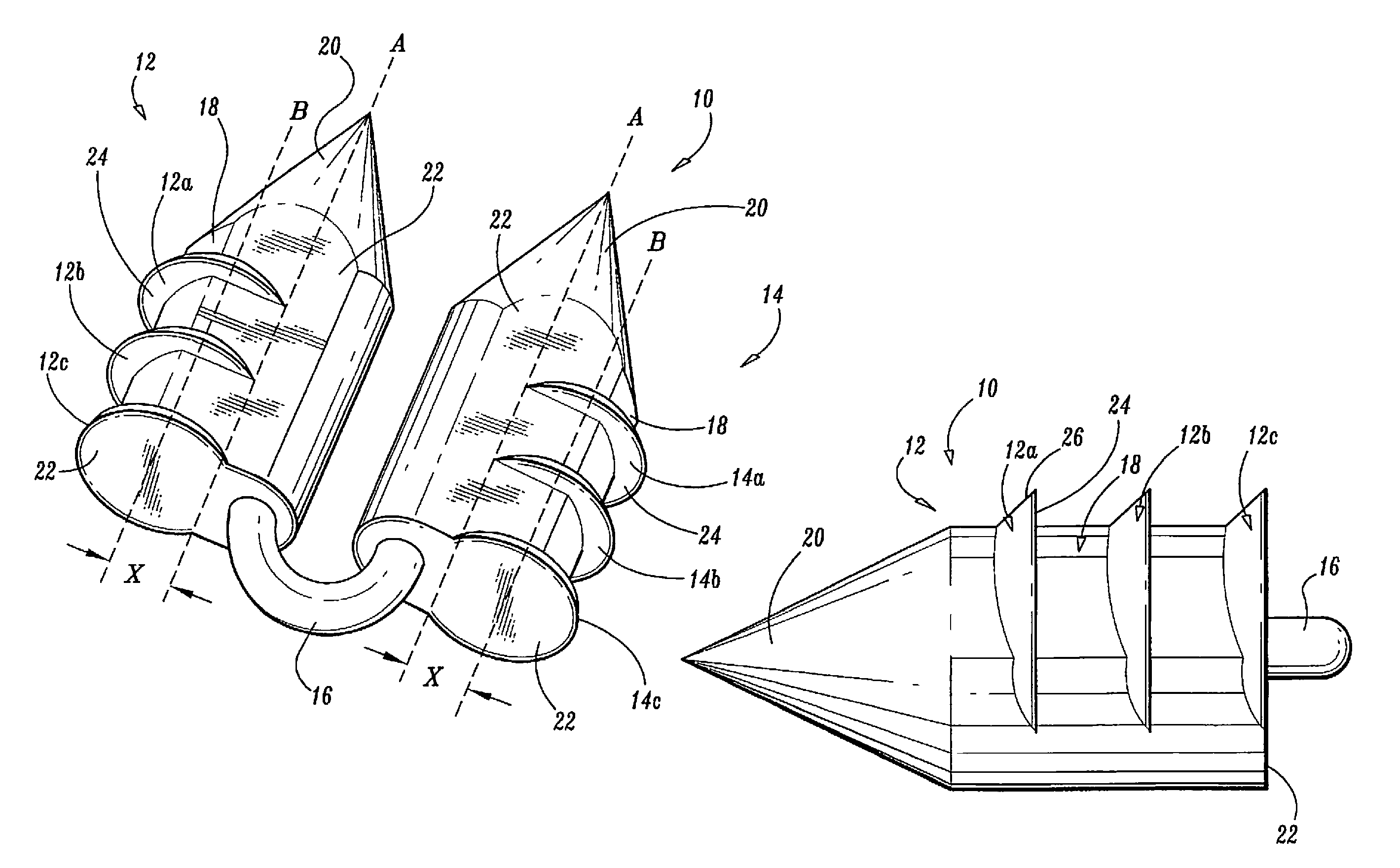Absorbable fastener and applying apparatus