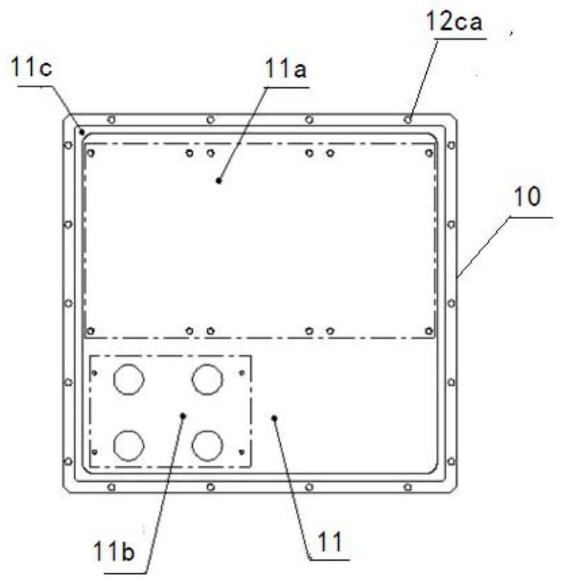 Integral mounting structure of built-in mutual inductor for gas-insulated switchgear