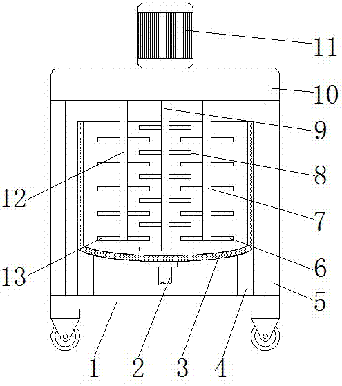 High-efficiency chemical stirring device
