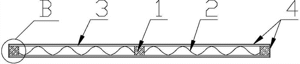 Composite board door leaf and production method thereof