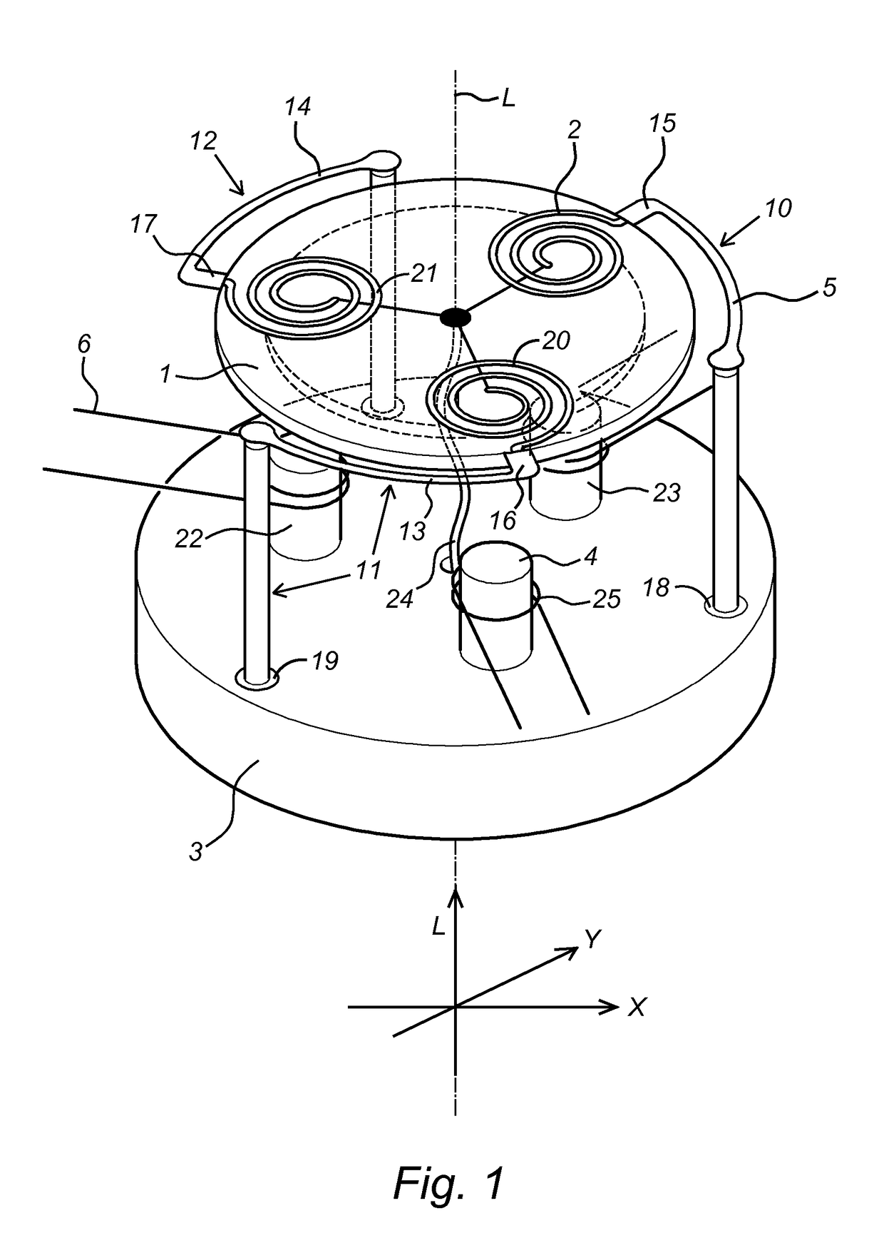 Apparatus and method for positioning an optical element