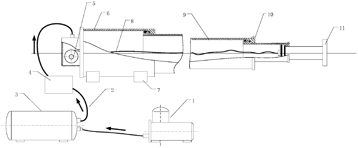 A small fully automatic multi-stage fast telescopic rod device