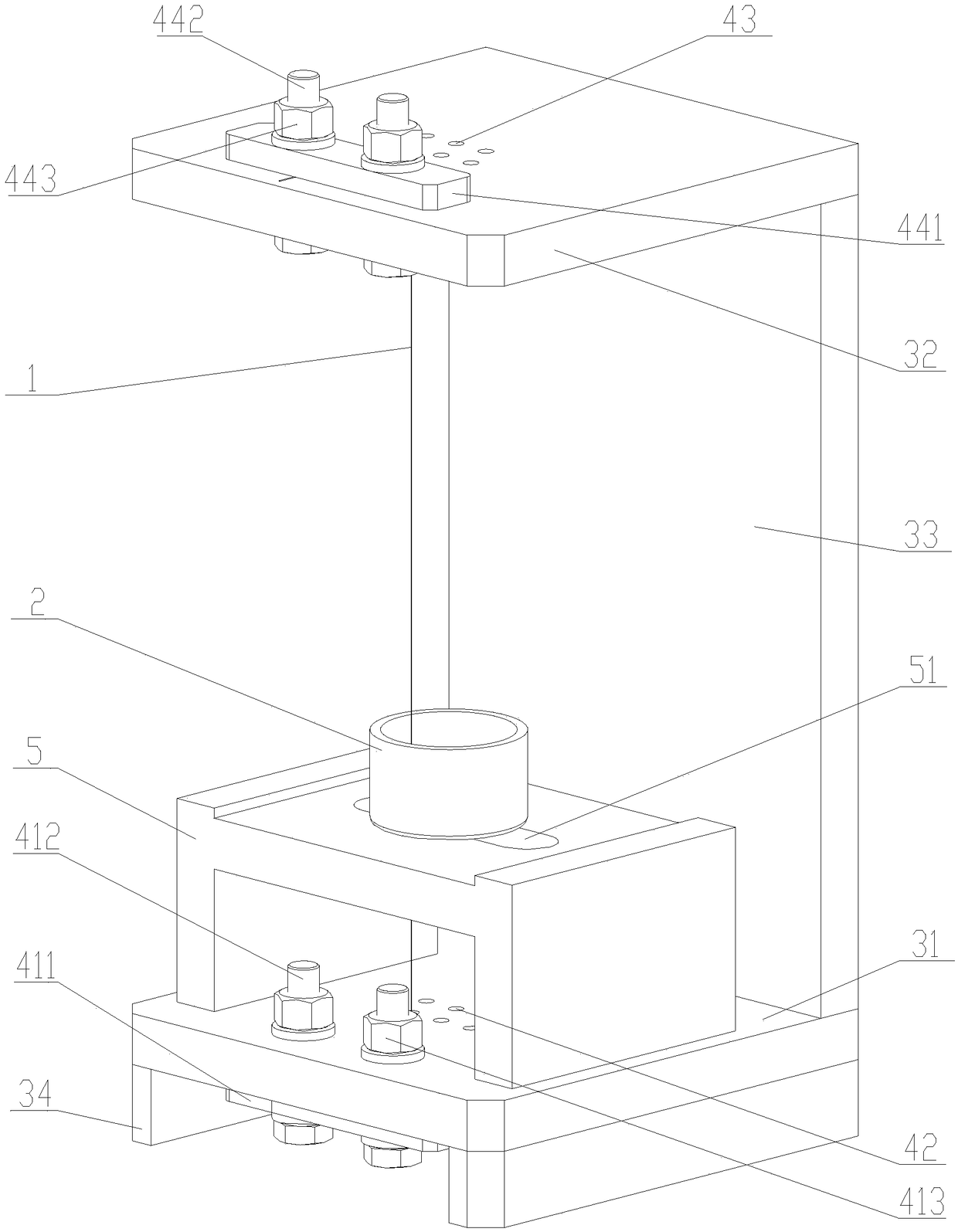 Gold phase sample fabrication device and method of diamond wire