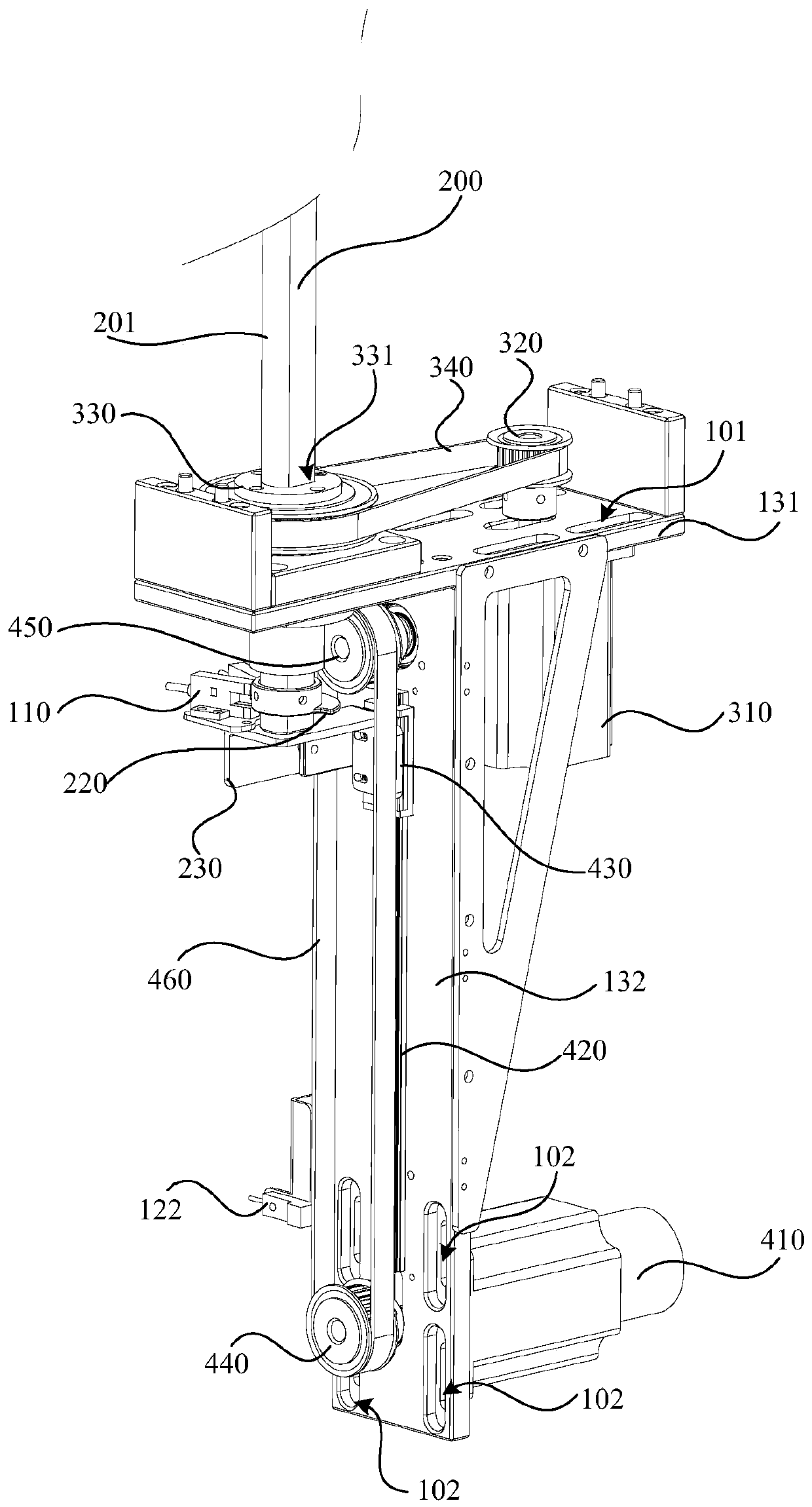 Moving mechanism for pot lid, pot lid device and automatic cooking machine