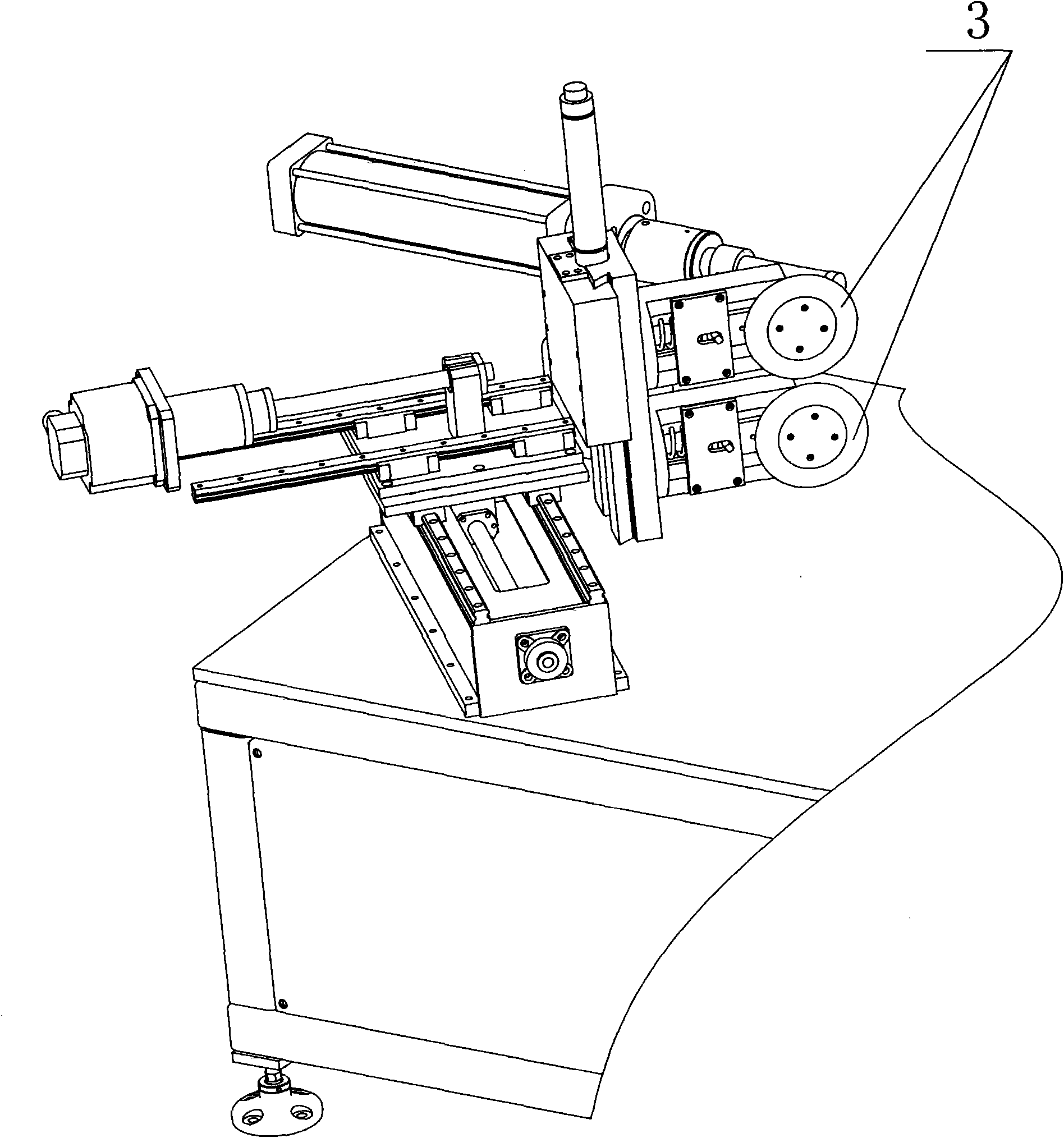 Self-adapting spinning mechanism of sheet metal spinning machine