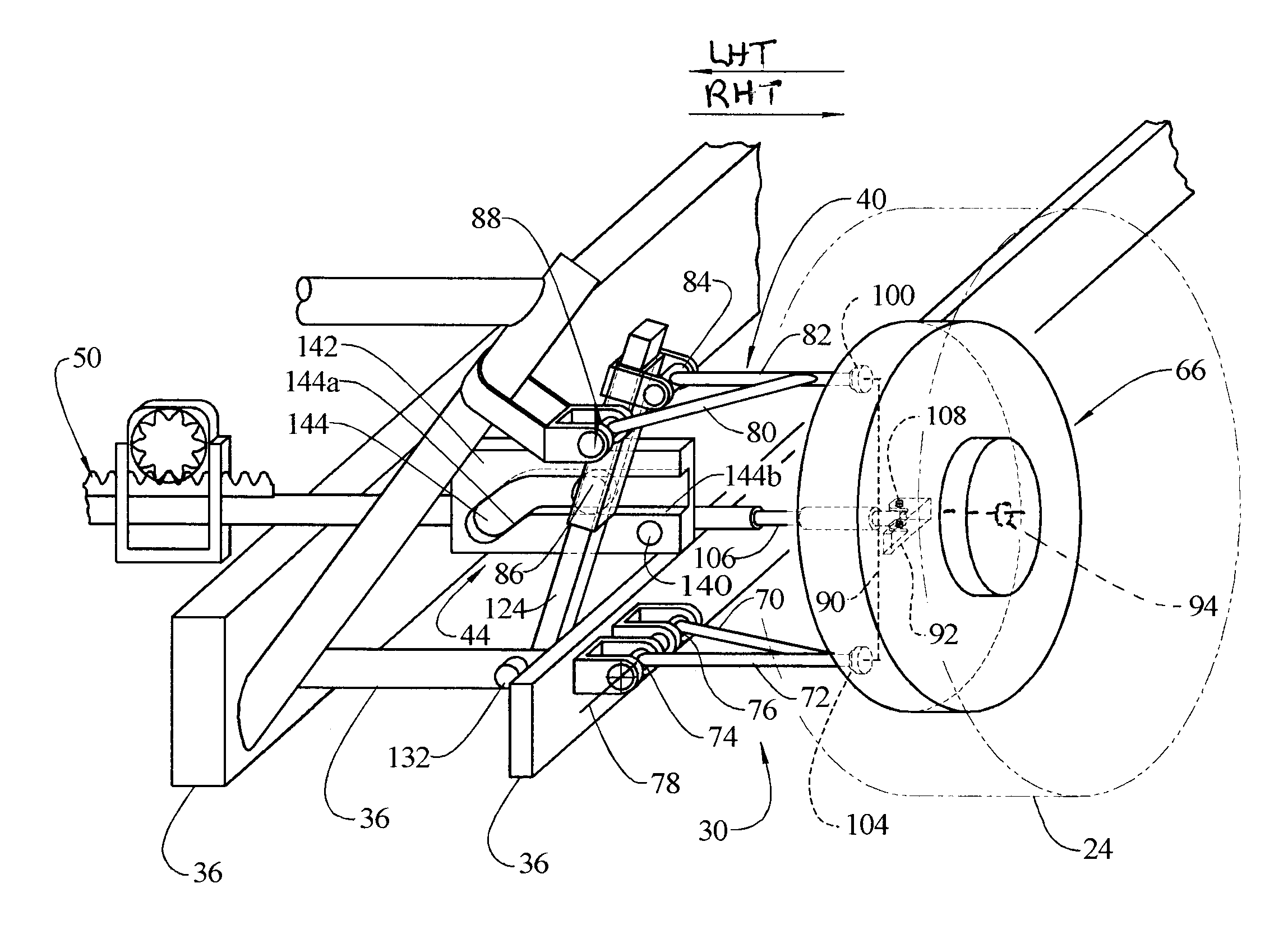 Vehicle suspension system with a variable camber system