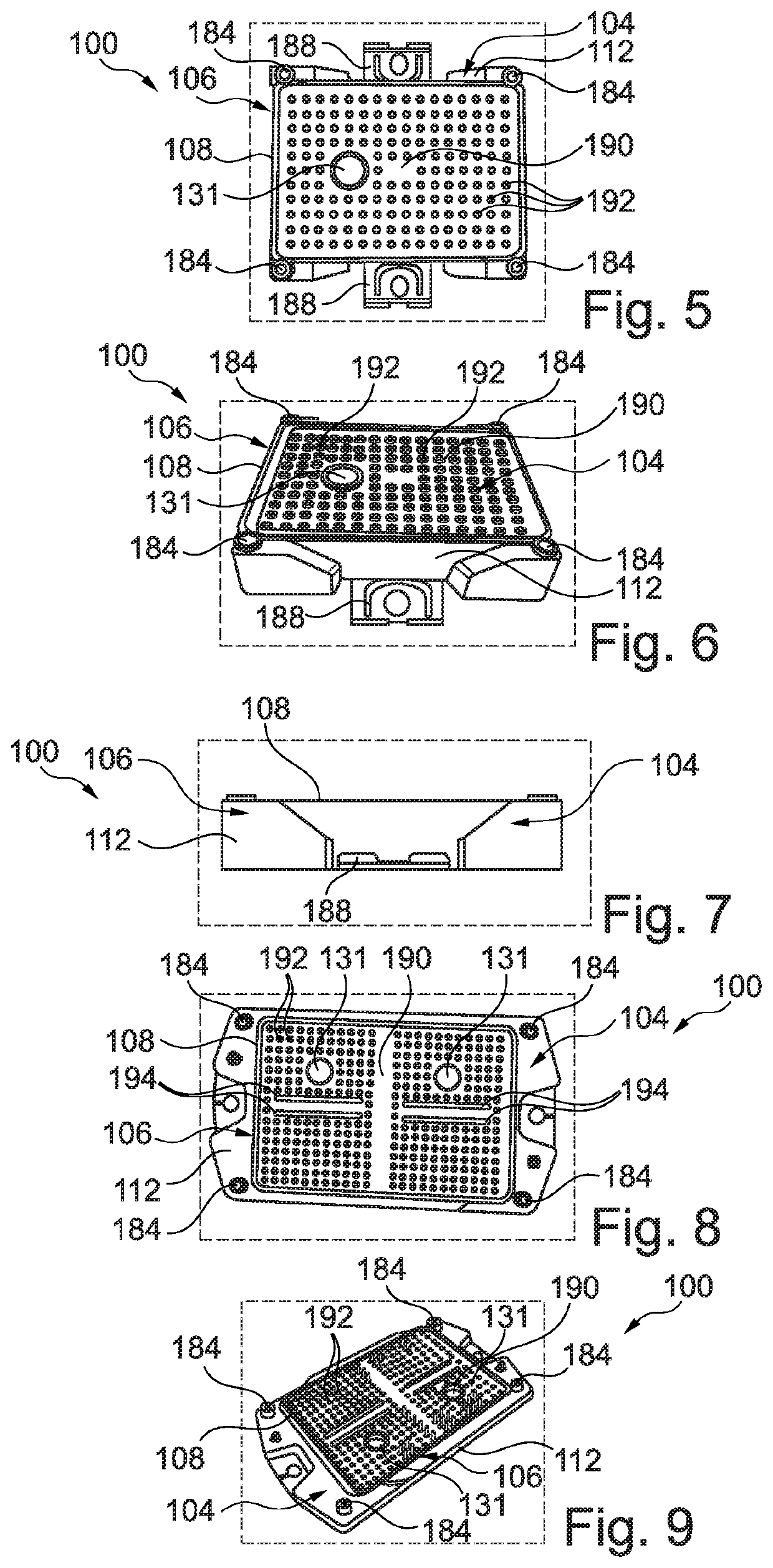 Module with Gas Flow-Inhibiting Sealing at Module Interface to Mounting Base