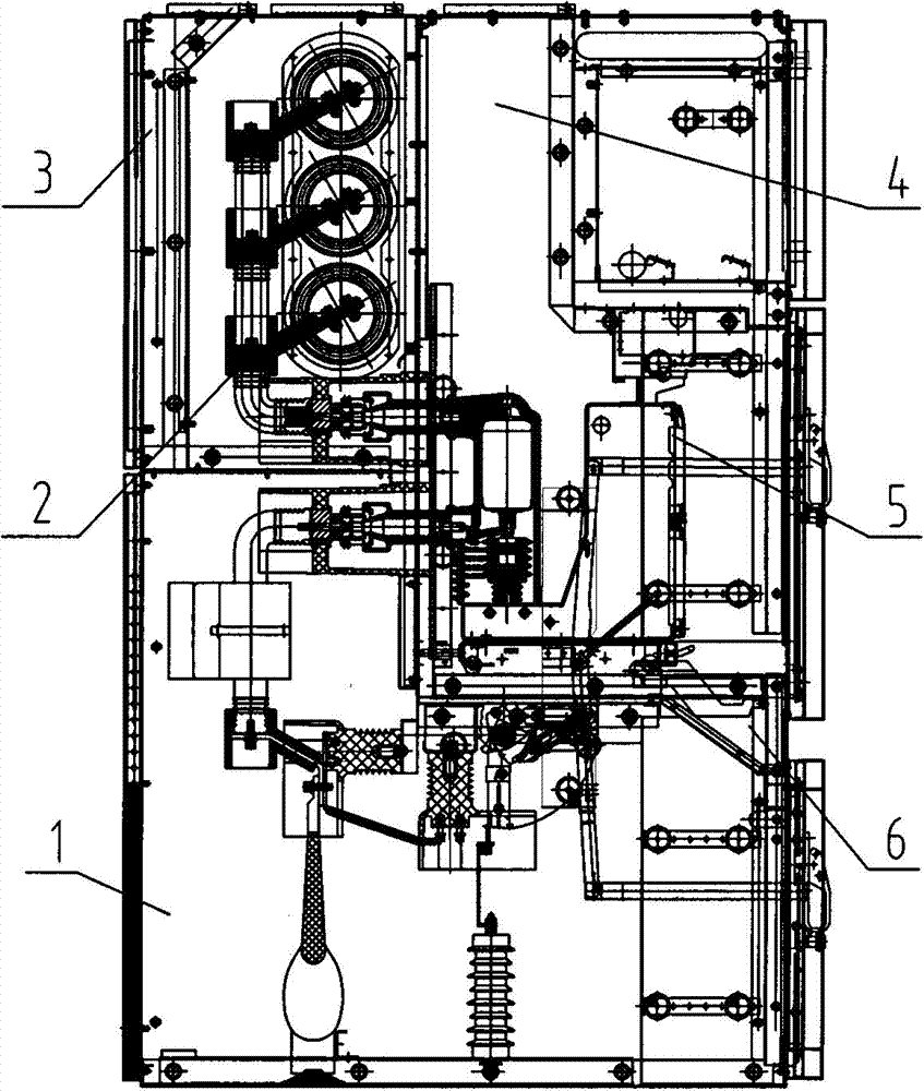 Modular movable-type solid insulated switchgear