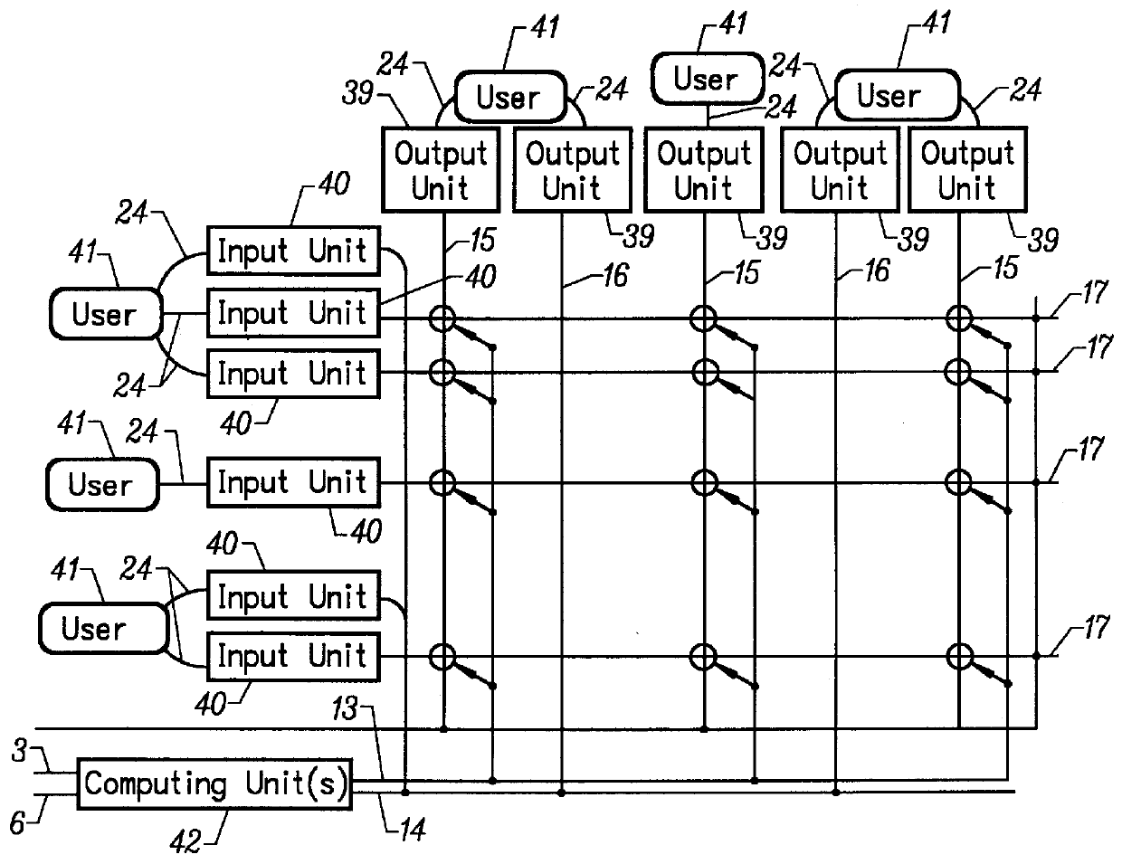 Method for aggregate control on an electronic network