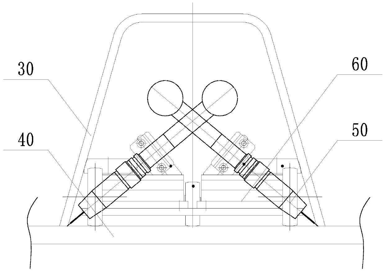 Mechanical U rib internal welding tracking device