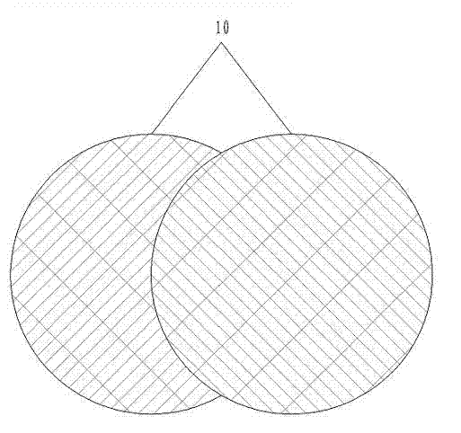 High-energy liquid explosion separated-scattering device and high-energy liquid explosion separated-scattering method