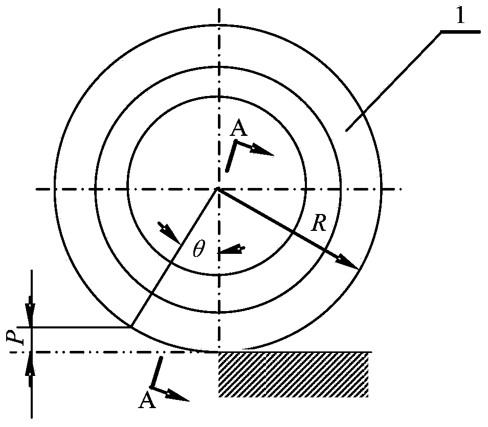 Method for determining width and angle of blade of disc cutter of whole-section tunnel boring machine