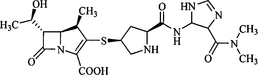Penem compound containing dihydroimidazole formamido