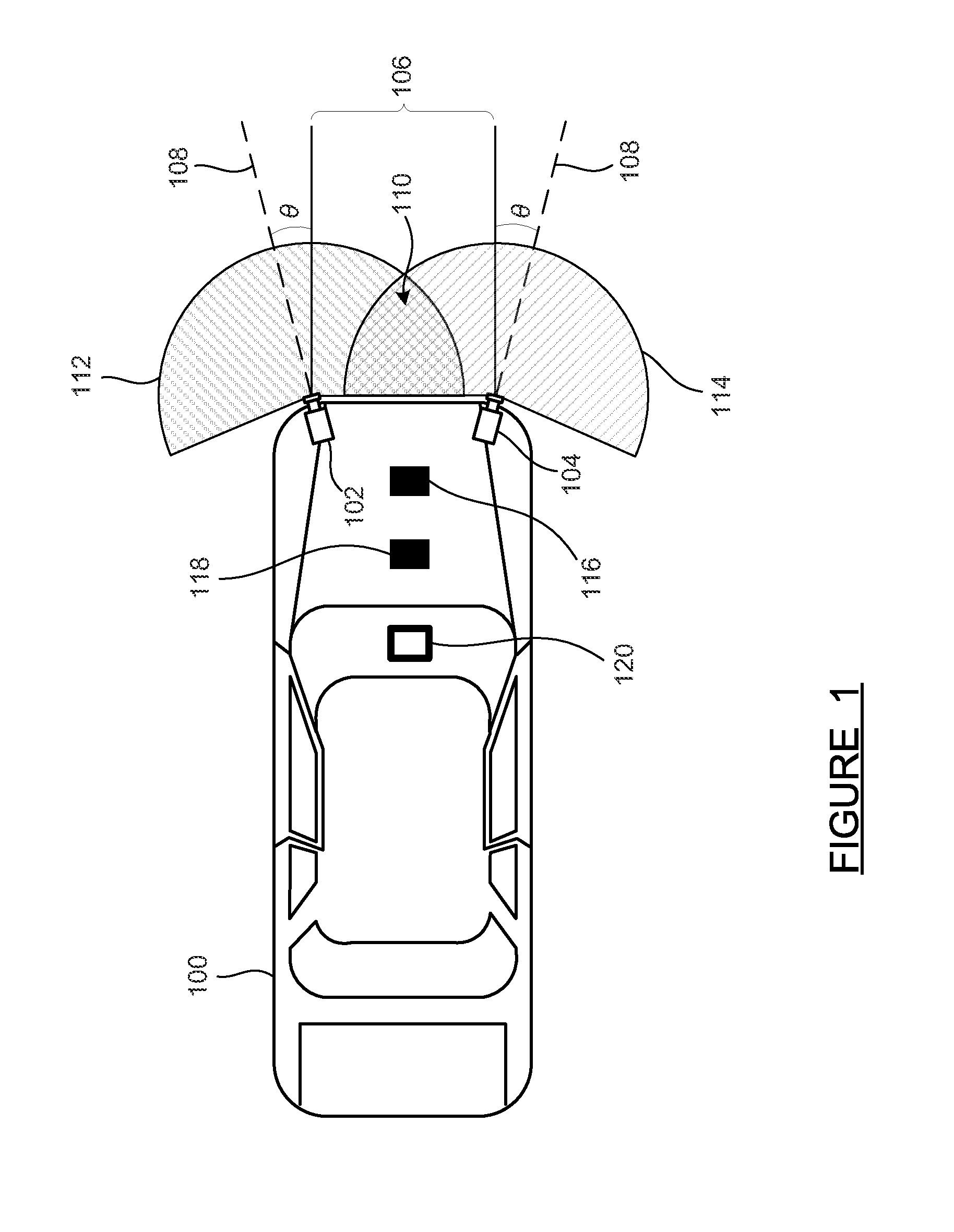 Enhanced top-down view generation in a front curb viewing system