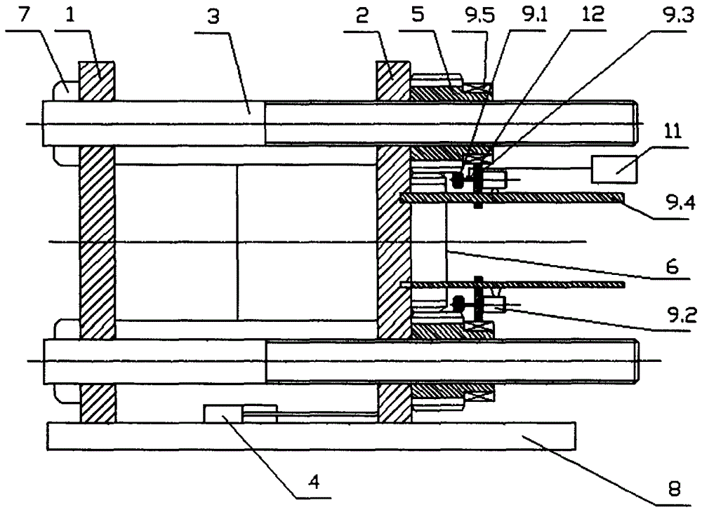 Mold opening and closing method of self-locking mold clamping mechanism based on two-platen machine