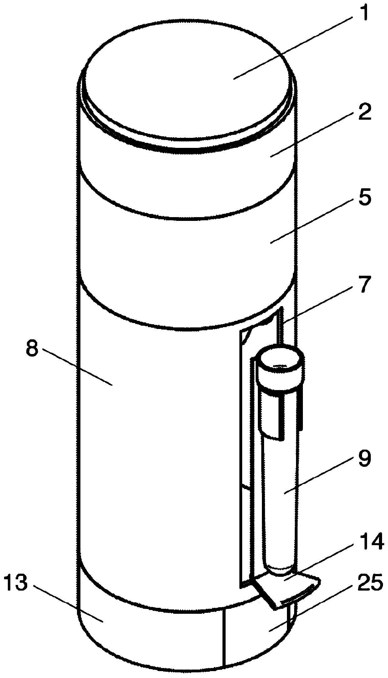 Device for grinding and mixing of herbs and/or tobacco and/or spices, preparing and method for the application thereof