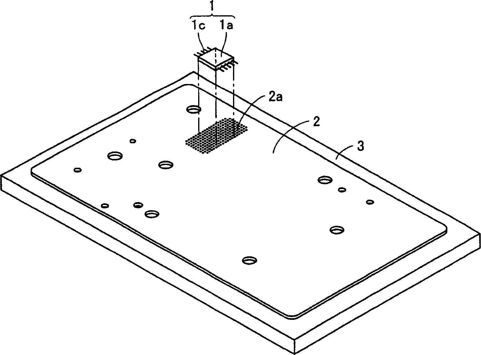 Substrate for mounting microwave chip integrated circuit and microwave communication generator and transceiver