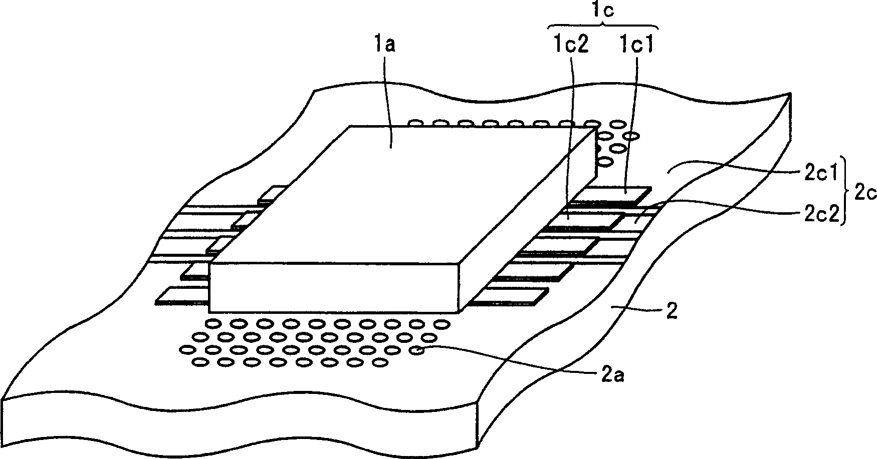 Substrate for mounting microwave chip integrated circuit and microwave communication generator and transceiver