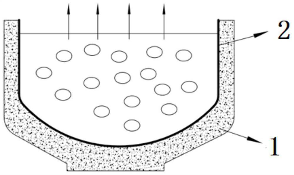 High-density C/C-SiC composite material crucible containing alpha-Al2O3 coating