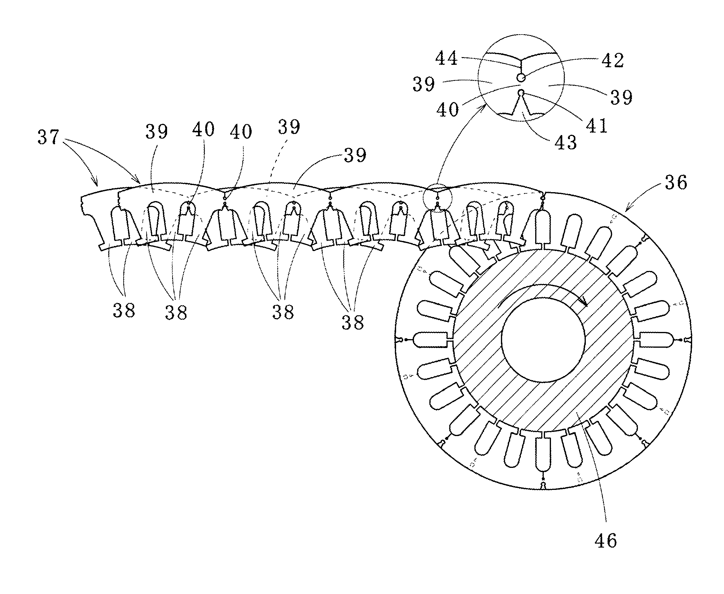 Laminated core