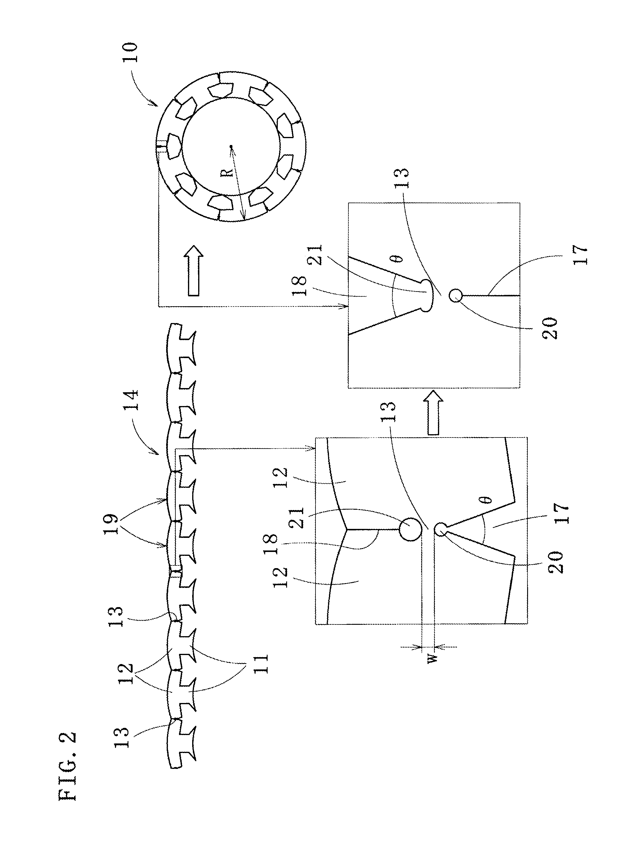 Laminated core