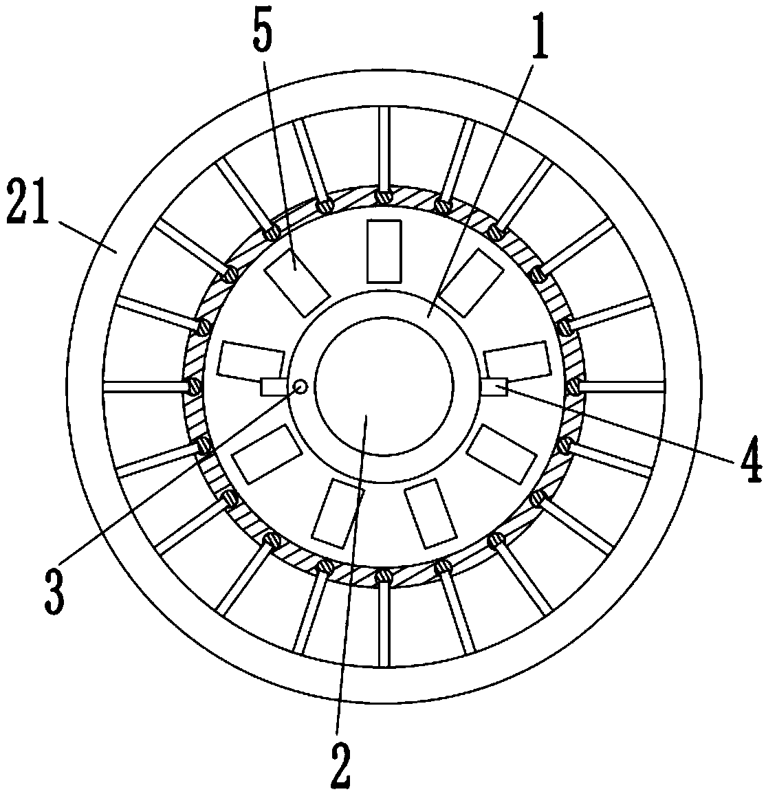 Automatic feeding device for feed-saving large-scale waterfowl breeding