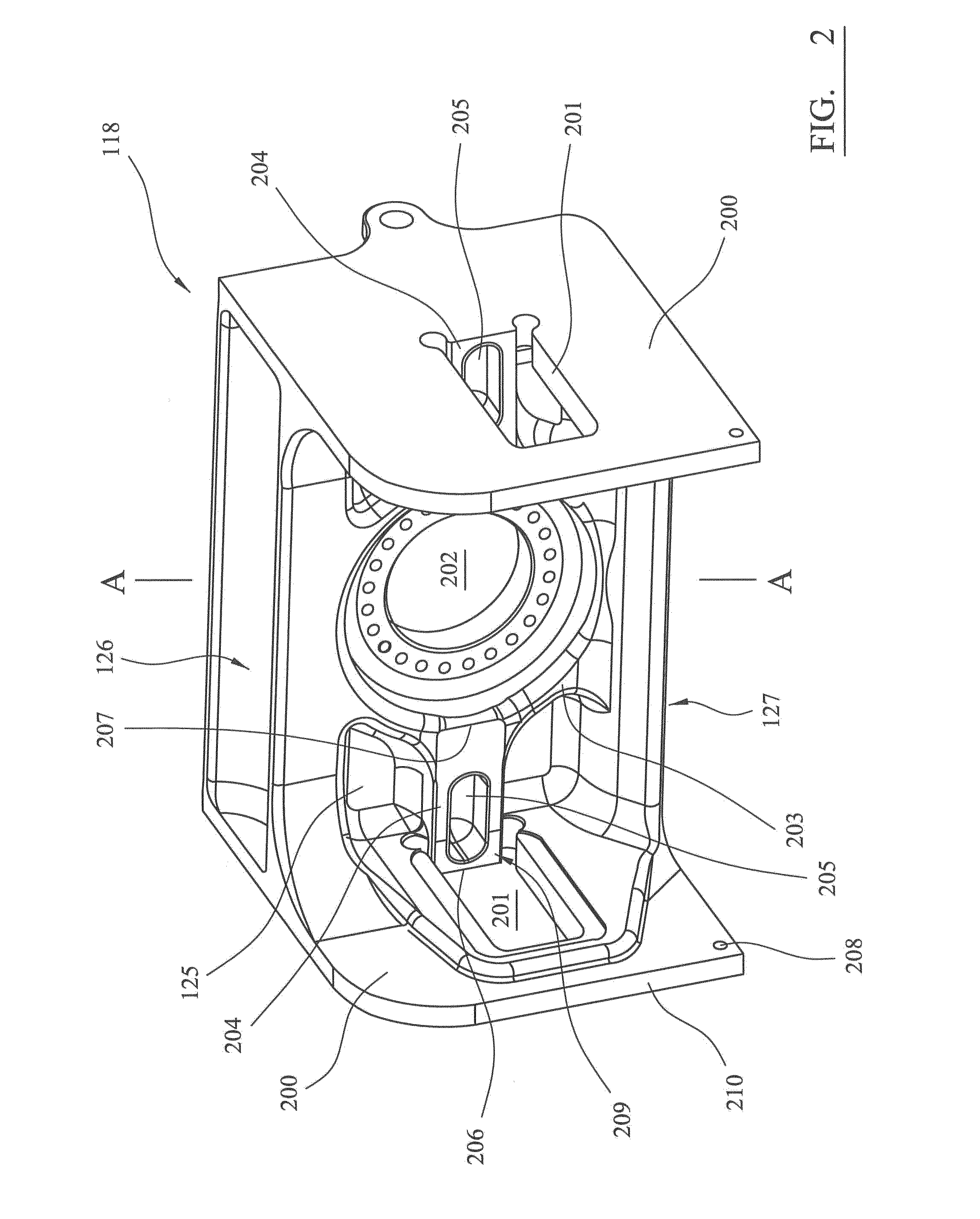 Jaw crusher support frame