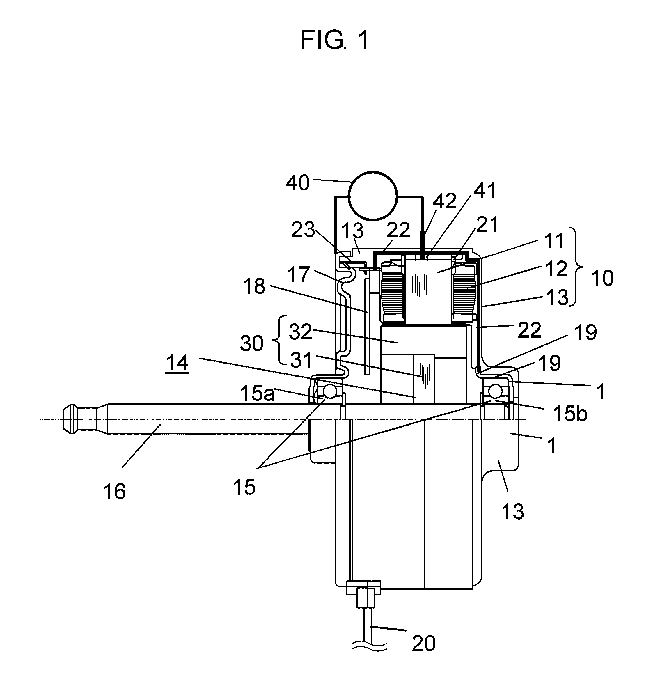 Motor and electric device using same