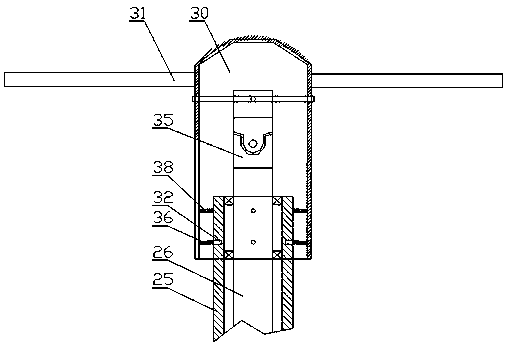 Multi-shaft multi-direction tilting type multi-rotor aircraft transmission system