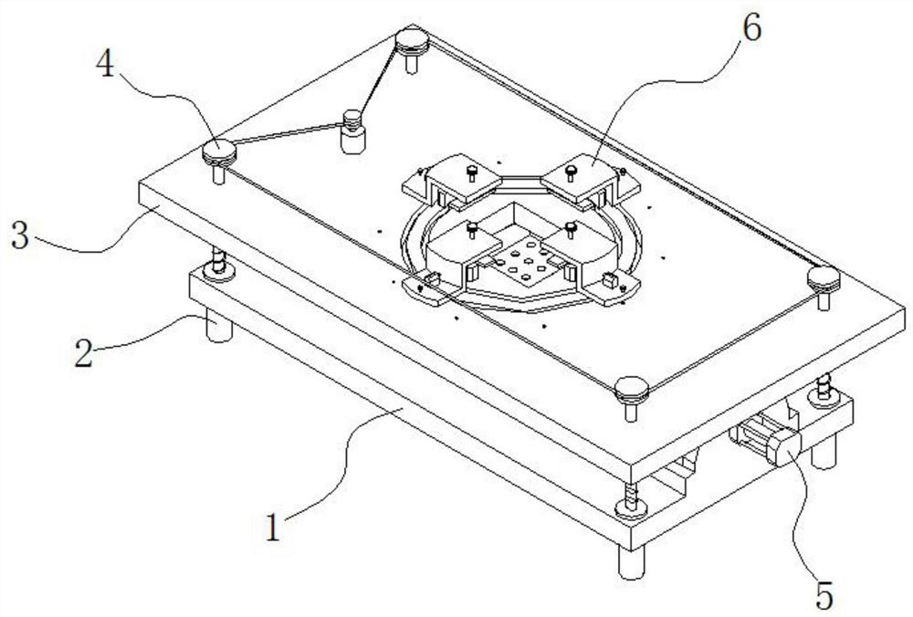 Circuit board processing and clamping treating device in production process of electronic parts