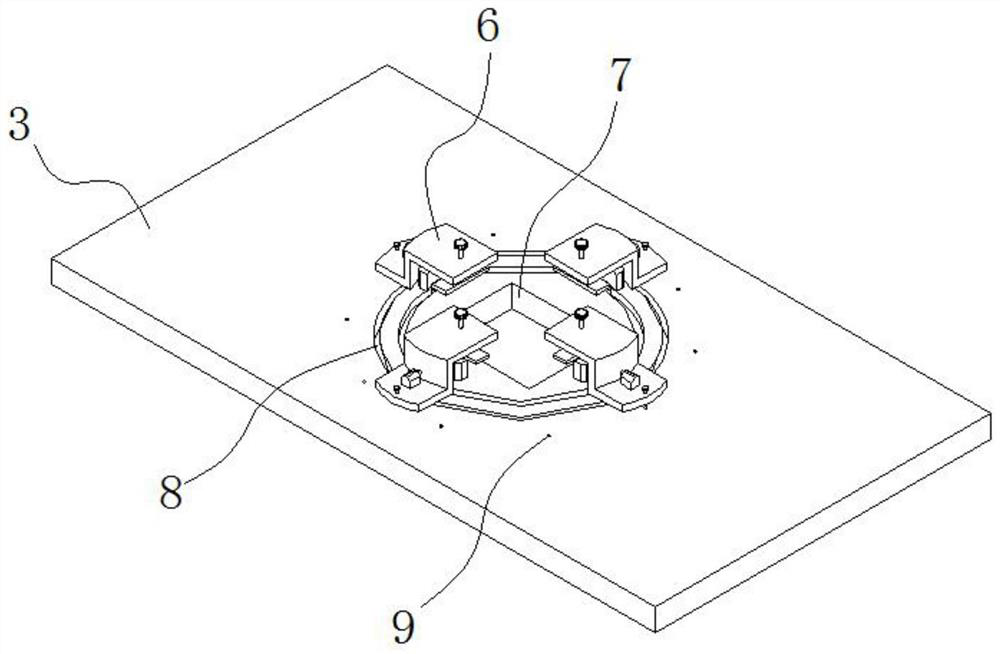 Circuit board processing and clamping treating device in production process of electronic parts