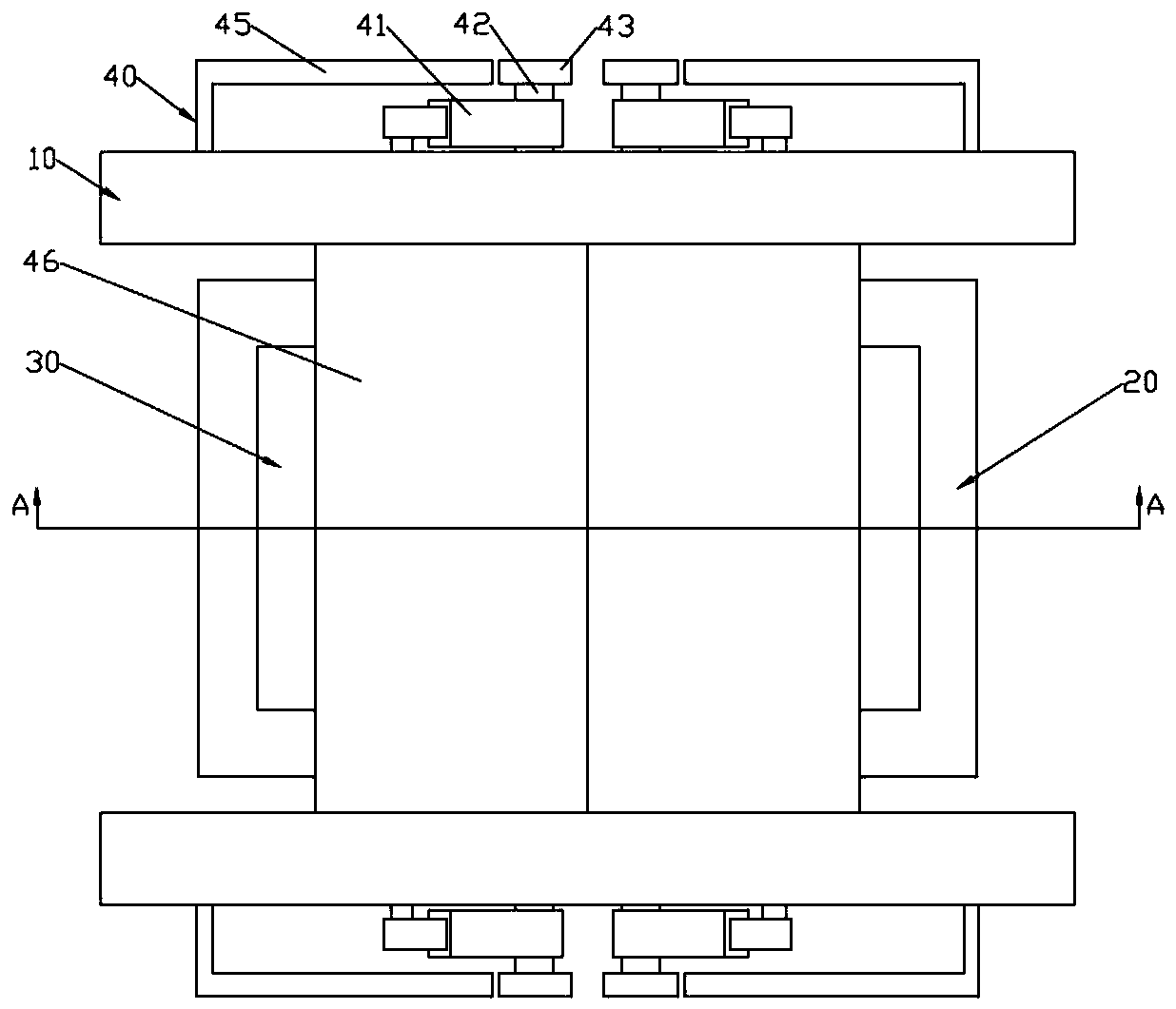 A rotary press device for a printing machine