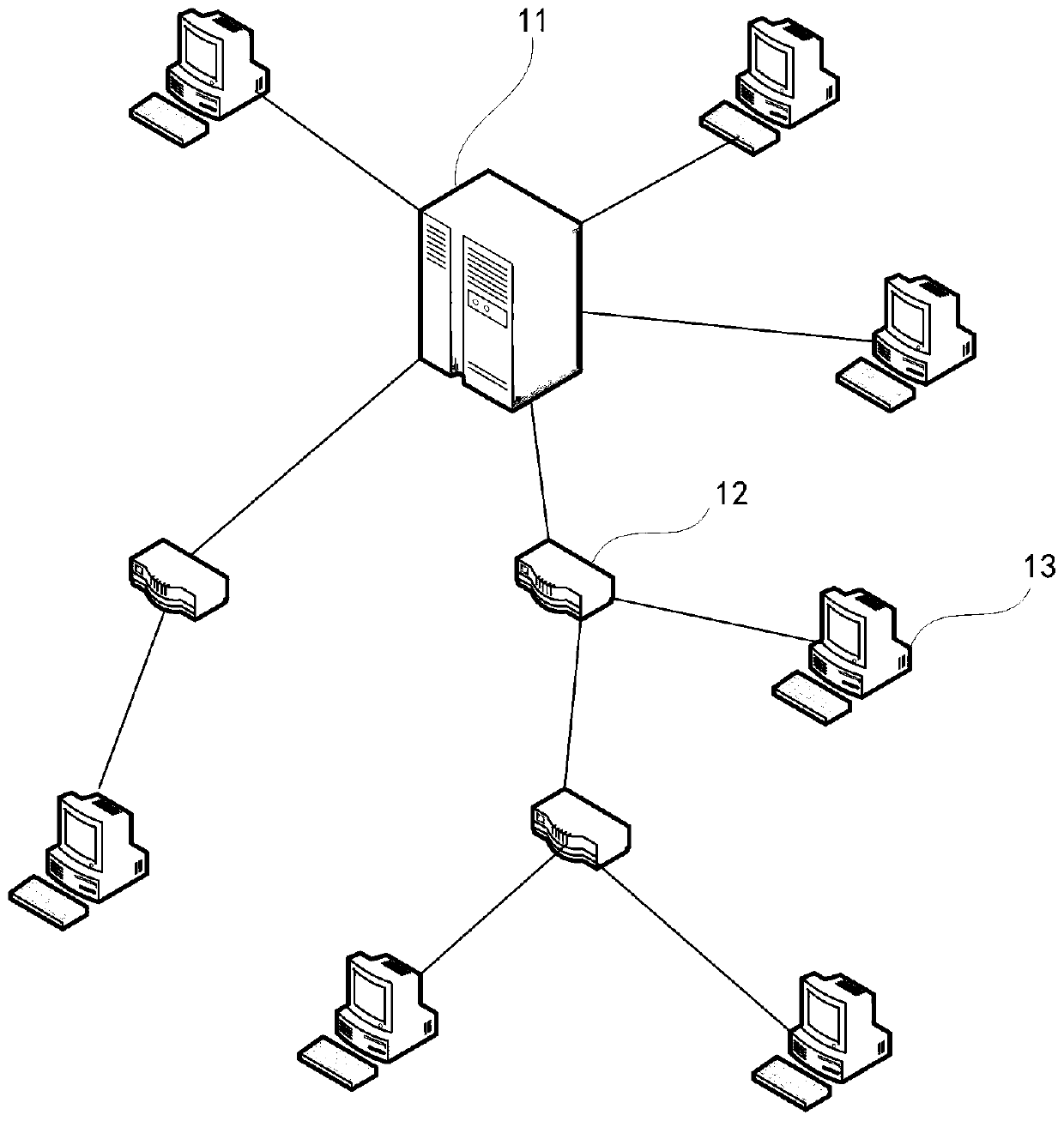 Detection networking system and method based on tree network, and storage medium