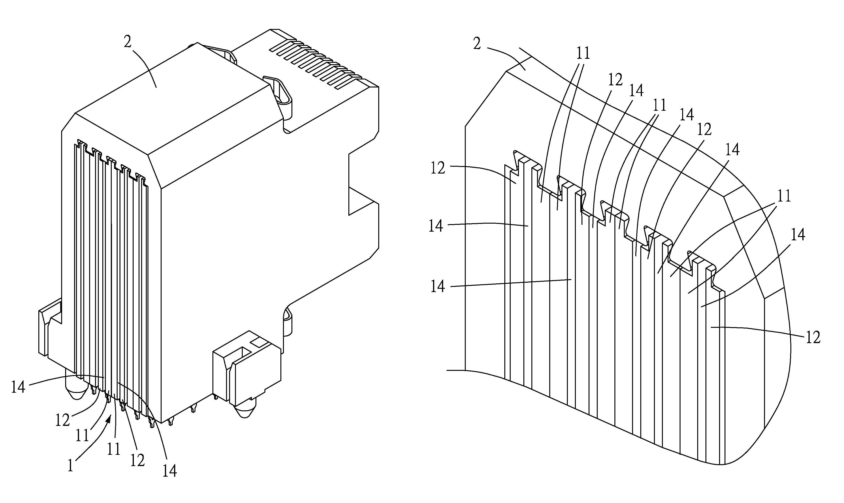 Terminal plate set and electric connector including the same