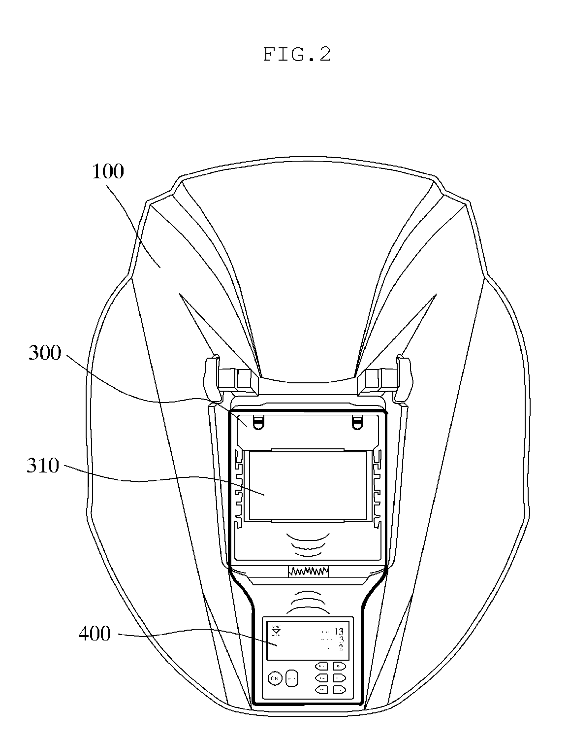 Welding mask that can control LCD shielding goggle without taking off