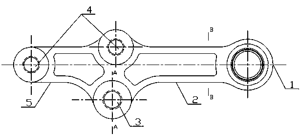 Process for machining transition swing arms of steering devices of heavy-duty automobiles