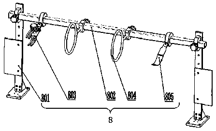 Test device for evaluating fire resistance of large-diameter cable and test method thereof