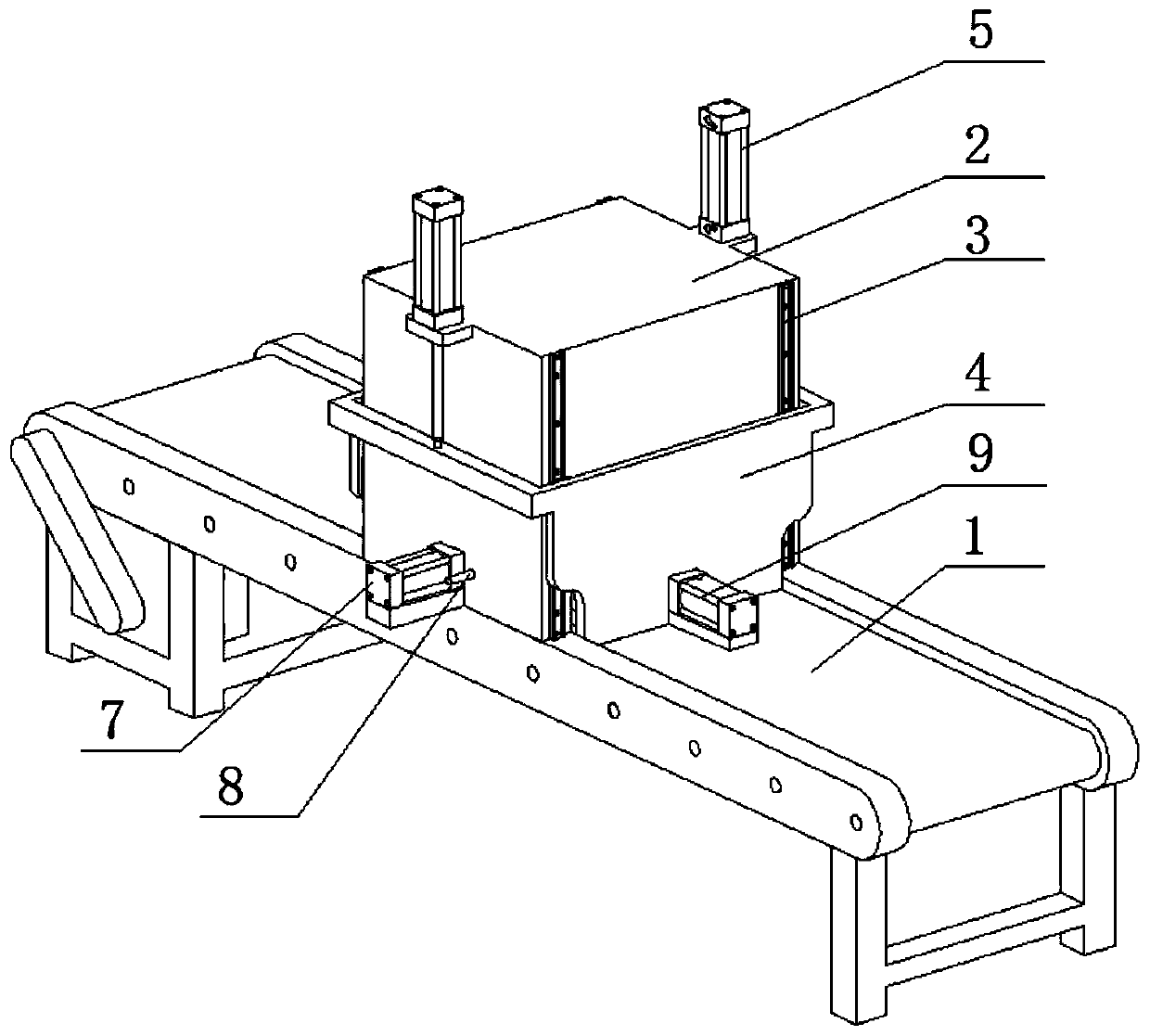 Automatic flow processing device for meter power board processing