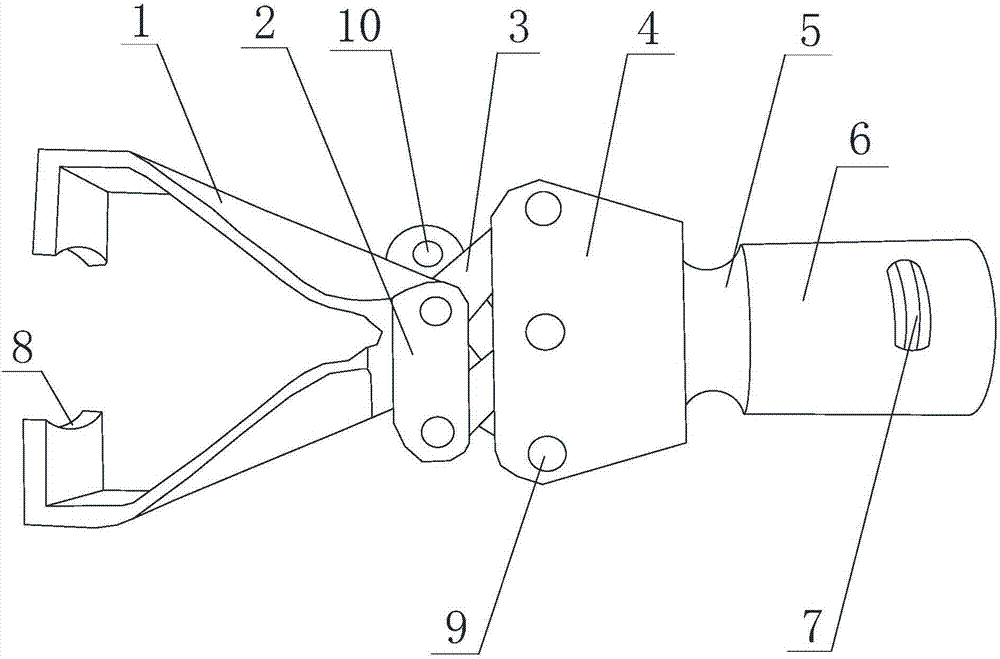 Appliance for clamping rod-like part during maintenance of nuclear power plant